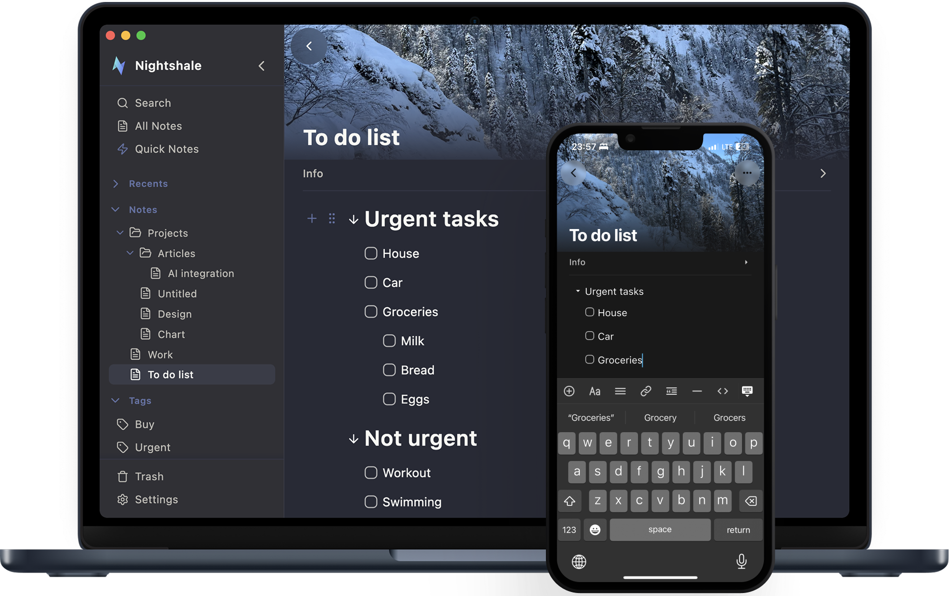 Nightshale app preview